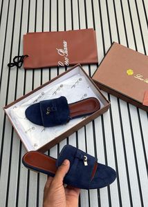 Lora Piana Suede Slides