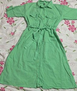 women’s Light Green Shirt Dress