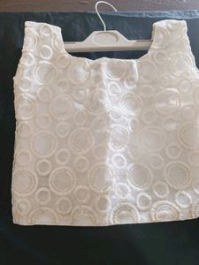 Crop Top With Tule Skirt For Girls