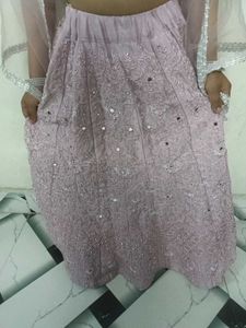 Elegant mouve lahenga choli