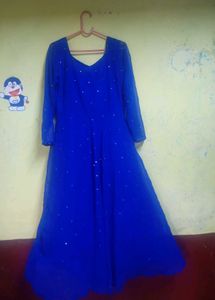 Royal Blue Embellished Gown
