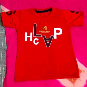 #buy 1 get one Red &amp;black Graphic Print T-Shi
