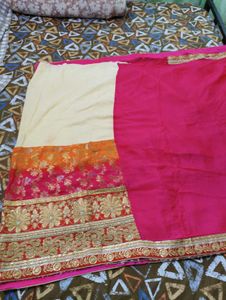Stunning Pink Embroidered Saree