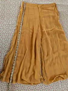 Maroon Sequined Kurta Set with Golden Pants