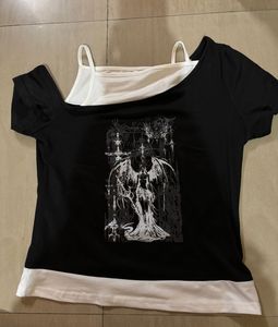Gothic Angel Graphic T-Shirt