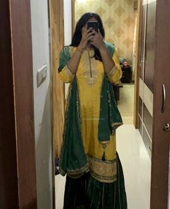 Pakistani Style Grara Suit Set Heavy Work