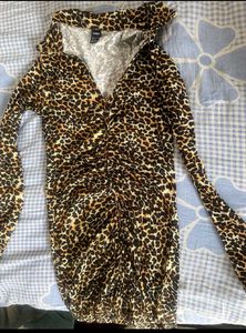 Animal Print Mini Dress