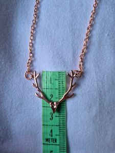 Christmas Reindeer Necklace – Rose Gold