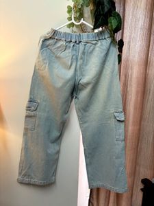 Light Wash Cargo Jeans