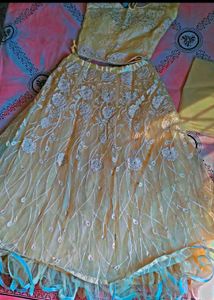 Beautiful Yellow Lehenga Choli