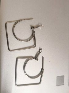 Geometric Silver Earrings