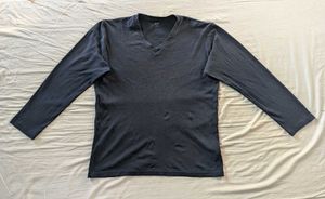 Uniqlo Men's Long Sleeve V-Neck T-Shirt