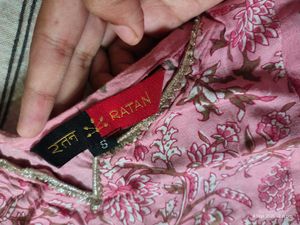 Pretty pink kurta set with duppata