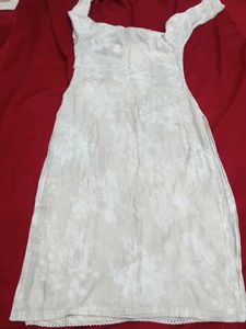 Elegant White  Kurta Set