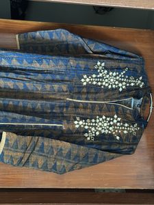 mirror work, long dress