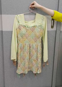 Elegant Pastel Kurta Set with Sharara