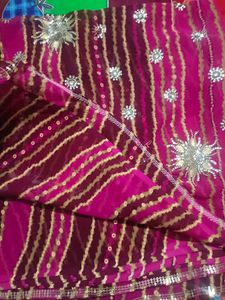 Elegant Embroidery Work Sarree