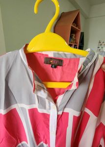 pink grey  tunic