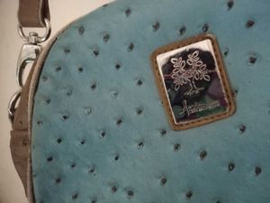 Stylish Blue &amp; Brown Crossbody Bag