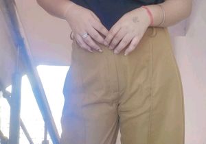 Formal Brown Pant With Strecheble Waist