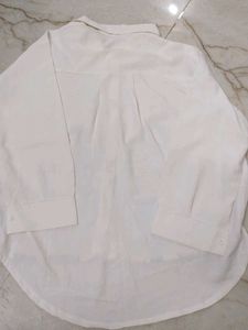 Printed White Top and black cargo