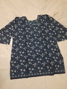 Indigo Short Kurti Or Top