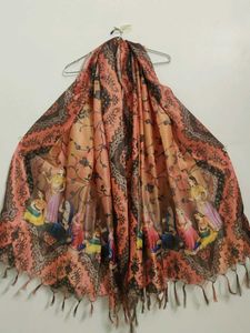 Beautifully Printed Silk Dupatta