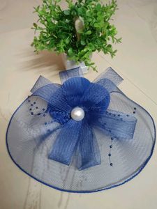 Combo Set Designer Blue Scarf &amp; Hair Accessory