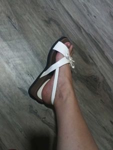 Cute White Bow Sandals