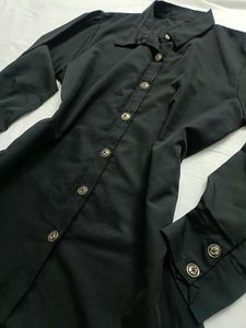 Chic Black Button-Up Shirt