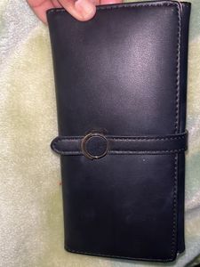 Black Wallet with Buckle