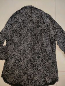 Women Quarter sleeves Black Floral shirt
