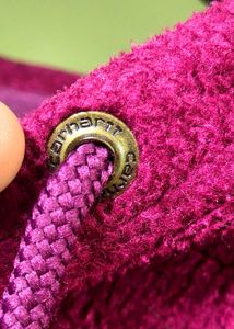 Carhartt Burgundy Zip-Up Hoodie