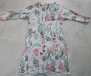 Ateesa XL calf length a line rayon kurta