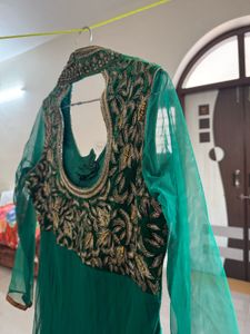 Beautiful Green Anarkali Gown