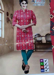 Stylish Red Printed Kurta