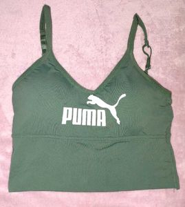 Puma Olive Green Sports Bra
