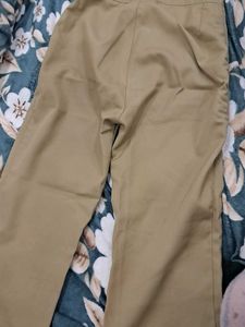Khaki Straight Leg Pants