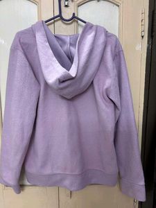 Fleece Lavender Zip-Up Hoodie