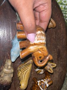Vintage Ceramic Animal Figurines - Set of 9