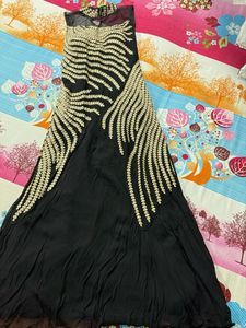 Black Fit and Flare Gown