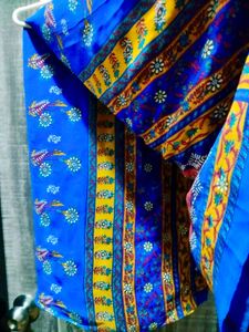 Vibrant Printed Saree