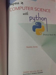 Computer Science with Python Class XII - Sumita Ar