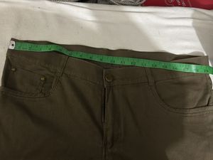 Olive Green Casual Pants