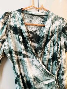 Stylish Ruched Wrap Top