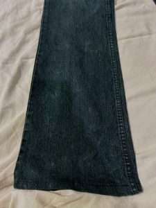 Women's low rise Vintage fade Dark Wash Flare Jean