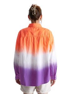 Dip-Dye Button-Up Shirt
