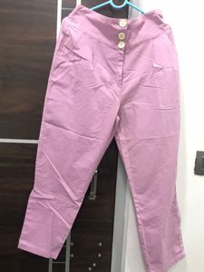 Pink Stylish Cotton Palazzo