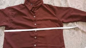 Classic Maroon Button-Up Shirt