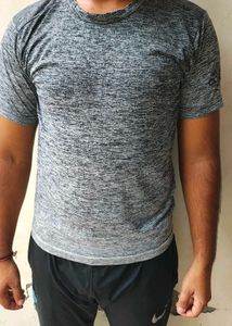 Men's Grey black Marl T-Shirt
